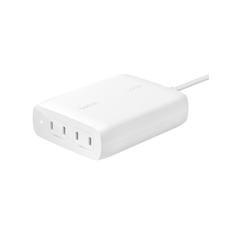  Adapter Sạc Nhanh Belkin BOOSTCHARGE 200W GaN - 4 Cổng USB-C PD 3.1 PPS 