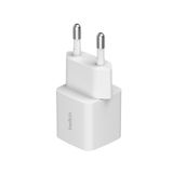  Adapter sạc nhanh 25W USB-C PD3.1 Wall Charger màu trắng Belkin (tương thích iPhone 17 Series) 