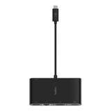  Cáp chuyển đổi Belkin USB Type C Multimedia 5in1 - HDMI 4K 30Hz, VGA 1920x1200 60Hz, ethernet 1000 Mbps, 100W PD 