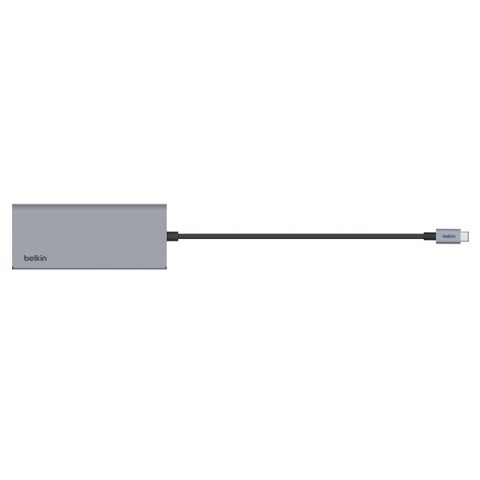  Hub chuyển đổi Belkin USB-C Multimedia 7 trong 1 - hỗ trợ sạc 100W PD, HDMI 4K 60Hz, Ethernet 2,5 Gigabit 