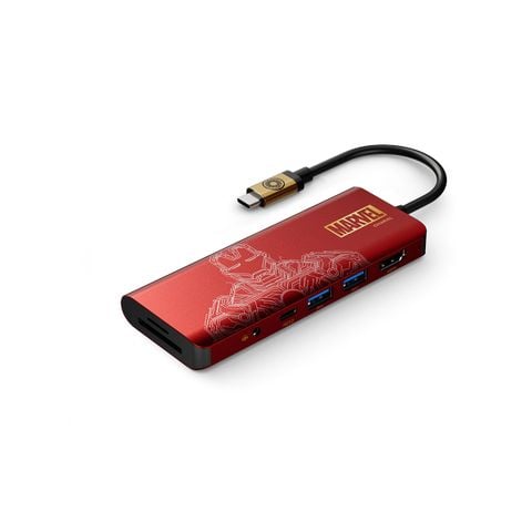  Adapter chuyển đổi USB-C 7 trong 1 hoạ tiết Ironman Belkin 