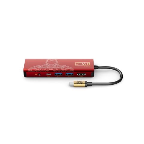  Adapter chuyển đổi USB-C 7 trong 1 hoạ tiết Ironman Belkin 