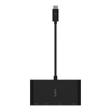  Cáp chuyển đổi USB-C Multimedia, 4 trong 1, màu đen Belkin 