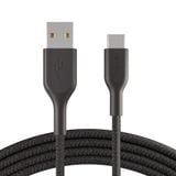  Cáp sạc USB Type C Belkin Playa vỏ dù, 1m - 2m - Hàng Chính Hãng - Bảo Hành 2 Năm 