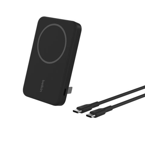  Pin sạc dự phòng không dây Qi2 Belkin BoostCharge Pro Magnetic dung lượng 5K/10K kèm cáp 