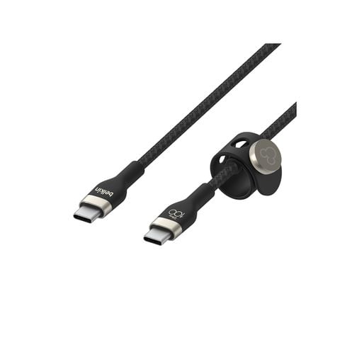  Cáp USB-C - C Pro Flex  vỏ dù 2 mét hoạ tiết Marvel màu đen Belkin 