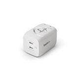  Adapter sạc nhanh 65W GaN, 2x USB-C PD PPS, hoạ tiết Mickey 100 màu trắng Belkin 