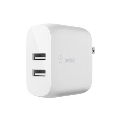  Sạc BOOSTCHARGE Belkin 24W - 2 cổng USA 12W WCB002 