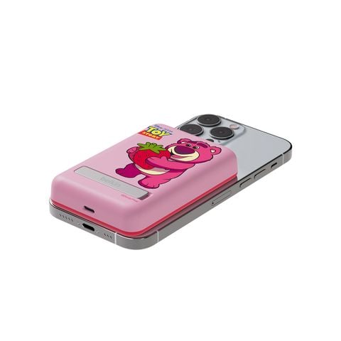  Sạc dự phòng không dây từ tính 5K có chân đế hoạ tiết Losto màu hồng Belkin 