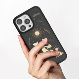  Ốp lưng Magnetic hoạ tiết Mickey và vũ trụ màu vàng đen iPhone 16 Pro Max Belkin 