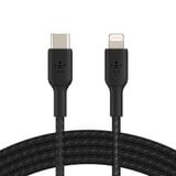  Cáp USB-C to Lightning BOOST CHARGE Belkin vỏ dù, chứng chỉ MFi, sạc nhanh 30W CAA004 