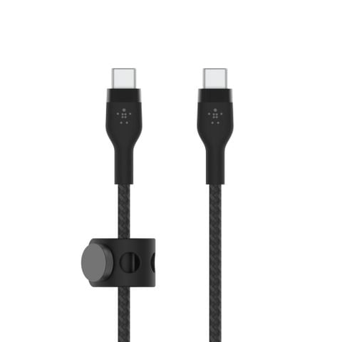  Cáp sạc nhanh USB Type C - C BOOSTCHARGE PRO Flex Belkin vỏ silicone bọc dù 60W 1M 