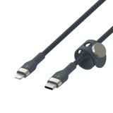  Cáp sạc USB Type C - Lightning BOOSTCHARGE PRO Flex Belkin vỏ silicone bọc dù 60W CAA011 
