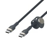  Cáp sạc nhanh USB Type C - C BOOSTCHARGE PRO Flex Belkin vỏ silicone bọc dù 60W 1M 