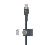 Cáp sạc USB Type C - Lightning BOOSTCHARGE PRO Flex Belkin vỏ silicone bọc dù 60W CAA011 