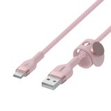  Cáp sạc USB Type C BOOSTCHARGE PRO Flex Belkin vỏ silicon bọc dù 60W 1m 