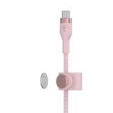  Cáp sạc USB Type C - Lightning BOOSTCHARGE PRO Flex Belkin vỏ silicone bọc dù 60W CAA011 