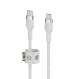  Cáp sạc nhanh USB Type C - C BOOSTCHARGE PRO Flex Belkin vỏ silicone bọc dù 60W 1M 