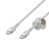  Cáp sạc nhanh USB Type C - C BOOSTCHARGE PRO Flex Belkin vỏ silicone bọc dù 60W 1M 
