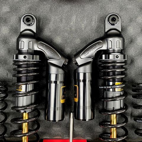 Phuộc Sau/Giảm Sóc Sau RCB VD Series 370mm Ty Vàng Cho Aprilia SR GT 200 Và Piaggio Medley tại FMG Superstore