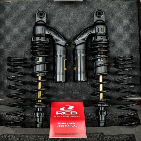 Phuộc Sau/Giảm Sóc Sau RCB VD Series 370mm Ty Vàng Cho Aprilia SR GT 200 Và Piaggio Medley tại FMG Superstore