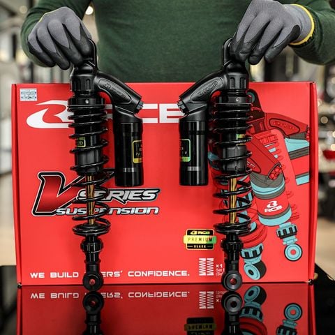Phuộc Sau - Giảm Sóc Sau RCB VD Series 370mm Ty Vàng Cho Aprilia SR GT 200 Và Piaggio Medley tại FMG Superstore
