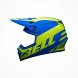 Mũ Bảo Hiểm Fullface Offroad Bell MX-9 MIPS® Disrupt Matte Classic Blue/Hi-Viz Yellow tại FMG Superstore - Bell Distributor