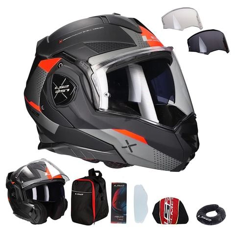 Mũ Bảo Hiểm Fullface Lật Hàm 180 Độ LS2 FF901 Advant X HPFC Oblivion