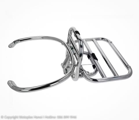 Baga Sau (Giá Đèo Hàng Sau) MY2023 Mạ Chrome Vespa GTS, Vespa GTV Chính Hãng tại Motoplex Hanoi