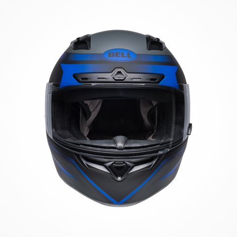 Mũ Bảo Hiểm Fullface Bell Qualifier DLX MIPS Raiser Matte Black/Blue/Gray Chính Hãng USA tại FMG Superstore