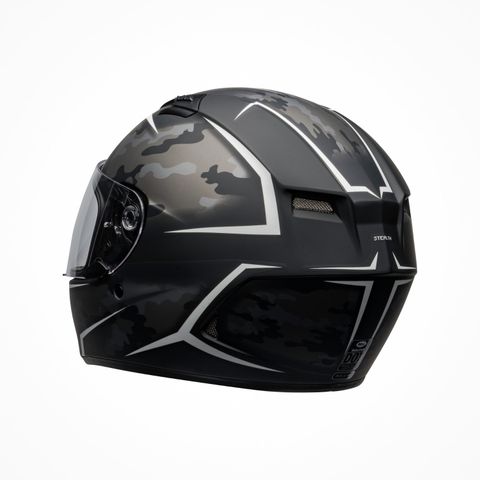 Mũ Bảo Hiểm Fullface Bell Qualifier Stealth Camo Matte Black White Chính Hãng Nhập Khẩu từ USA tại FMG Superstore