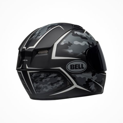 Mũ Bảo Hiểm Fullface Bell Qualifier Stealth Camo Matte Black White Chính Hãng Nhập Khẩu từ USA tại FMG Superstore