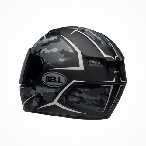 Mũ Bảo Hiểm Fullface Bell Qualifier Stealth Camo Matte Black White Chính Hãng Nhập Khẩu từ USA tại FMG Superstore