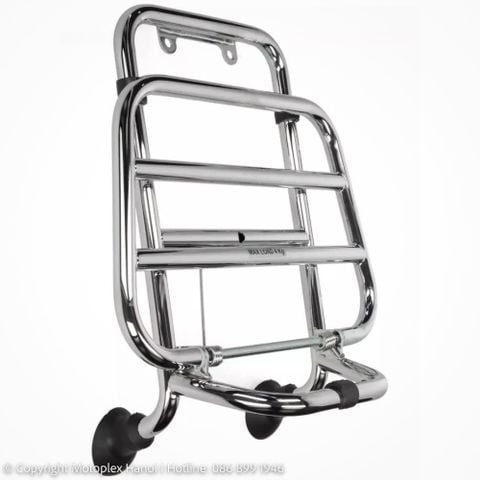 Baga Trước (Giá Đèo Hàng Trước) Mạ Chrome cho Vespa GTS Chính Hãng
