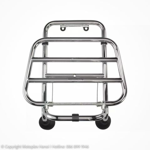 Baga Trước (Giá Đèo Hàng Trước) Mạ Chrome cho Vespa GTS Chính Hãng