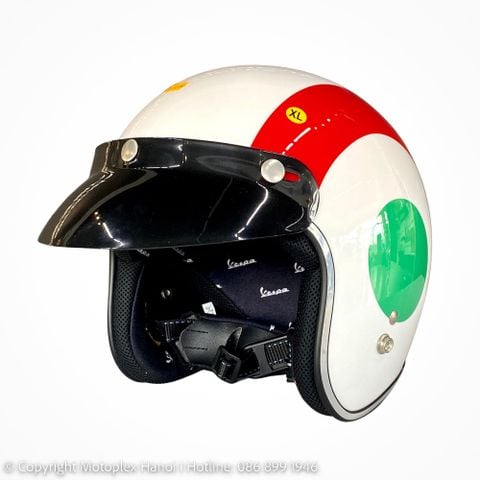 Mũ Bảo Hiểm 3/4 VESPA CỜ Ý Chính Hãng tại Motoplex Hanoi