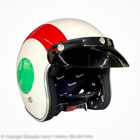 Mũ Bảo Hiểm 3/4 VESPA CỜ Ý Chính Hãng tại Motoplex Hanoi