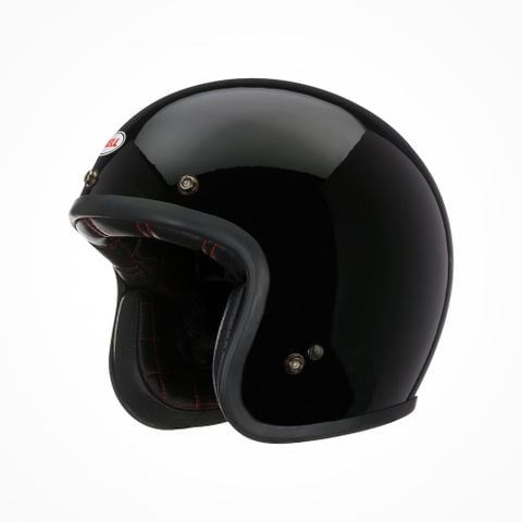 Mũ Bảo Hiểm 3/4 BELL Custom 500 Solid Gloss Black Chính Hãng Nhập Khẩu USA