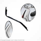 Nẹp Viền Yếm Trước Trái Vespa Primavera & Vespa Sprint màu Đen Chính Hãng