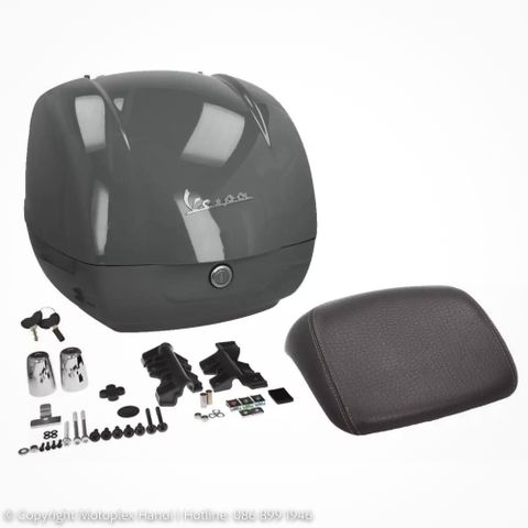 Thùng Đồ 36L Vespa GTS, Vespa GTV - G03 Titan Gray / Grigio Travolgente GLC