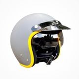 Mũ Bảo Hiểm 3/4 có kính âm Vespa Grey Demi Jet XI chính hãng tại Motoplex Hanoi