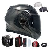 Mũ Bảo Hiểm Fullface Lật Hàm 180 Độ LS2 FF901 Advant X HPFC Jeans chính hãng tại FMG Superstore