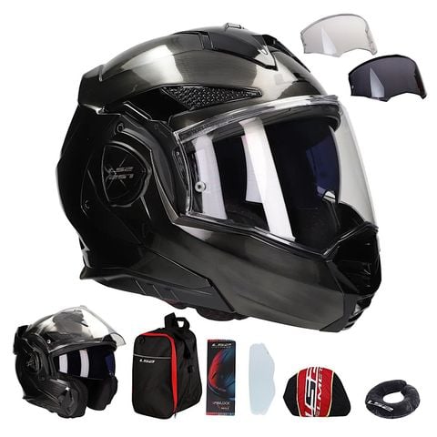 Mũ Bảo Hiểm Fullface Lật Hàm 180 Độ LS2 FF901 Advant X HPFC Jeans