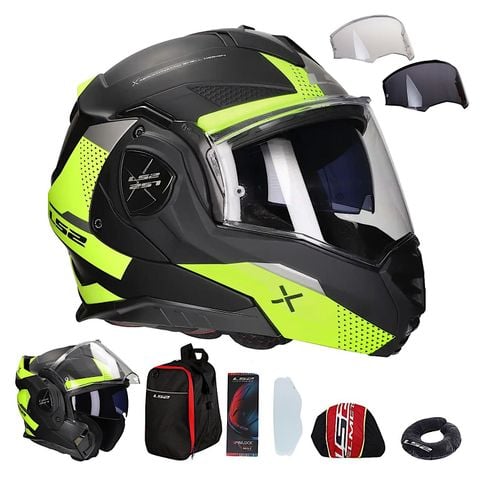 Mũ Bảo Hiểm Fullface Lật Hàm 180 Độ LS2 FF901 Advant X HPFC Oblivion