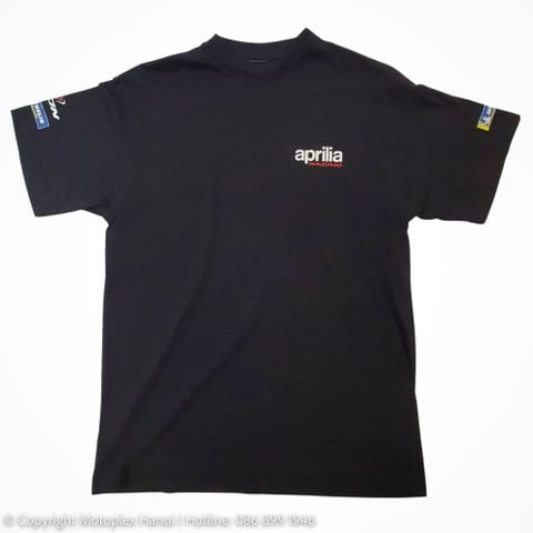 Áo Nero T-Shirt Aprilia Black