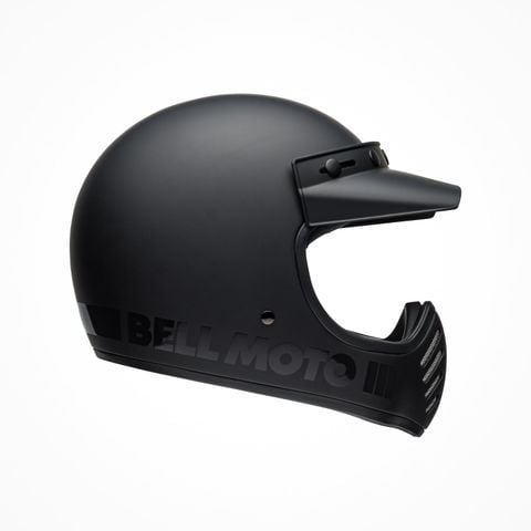 Mũ Bảo Hiểm Fullface Offroad Bell Moto-3 Classic Matte/Gloss Blackout Chính Hãng USA có tại FMG Superstore