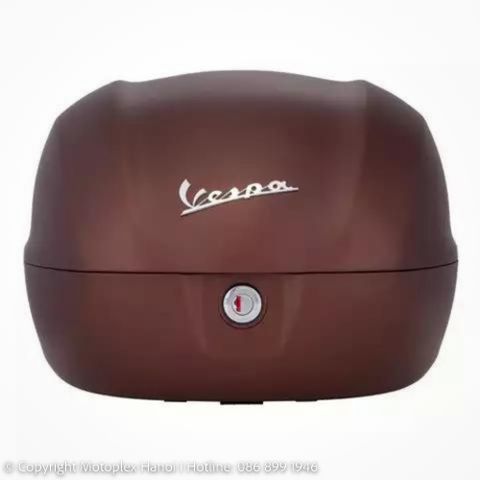 Thùng Đồ Top Box 32L Vespa Primavera & Vespa Sprint Chính Hãng Nâu Brown Matte 139/A ( Made In Italy)