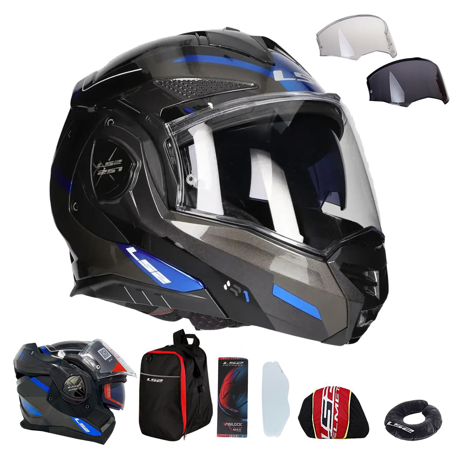 đọng Sương Casco Ls2 Pinlock Mũ Bảo Hiểm Fullface Lật Hàm 180 Độ