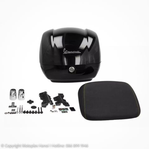 Thùng Đồ 36L Vespa GTS & Vespa GTV - Nero Vulcano 98/A - CM273349 chính hãng tại Motoplex Hanoi