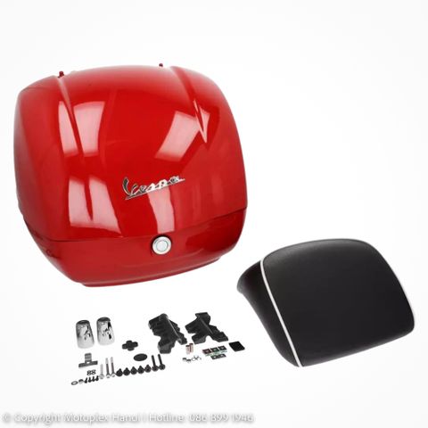 Thùng Đồ 36L Vespa GTS & Vespa GTV - Red 894 - CM273355 chính hãng tại Motoplex Hanoi